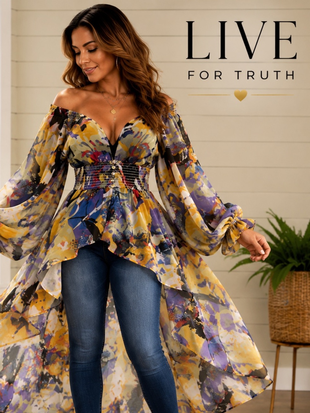 NWT,Live 4 Truth,Small, Fun,Funky &Fab Duster, Secured Button Corseted Middle, S - Picture 6 of 11